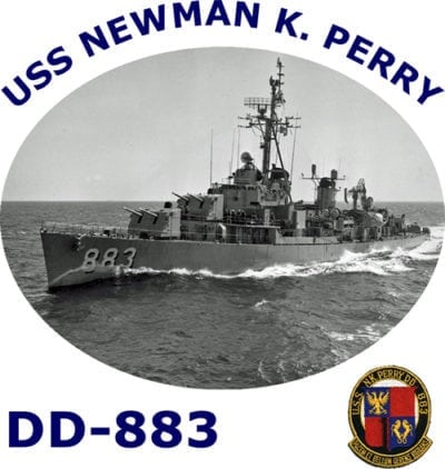 DD 883 USS Newman K. Perry 2-Sided Photo T Shirt