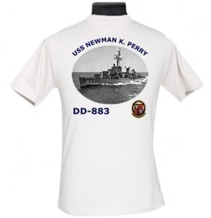 DD 883 USS Newman K. Perry 2-Sided Photo T Shirt