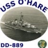 DD 889 USS O'Hare 2-Sided Photo T Shirt