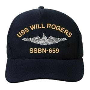 SSBN 659 USS Will Rogers Embroidered Hat