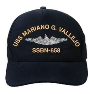 SSBN 658 USS Mariano G Vallejo Embroidered Hat