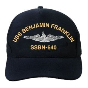 SSBN 640 USS Benjamin Franklin Embroidered Hat