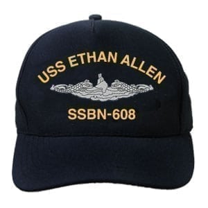 SSBN 608 USS Ethan Allen Embroidered Hat