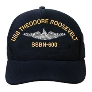 SSBN 600 USS Theodore Roosevelt Embroidered Hat