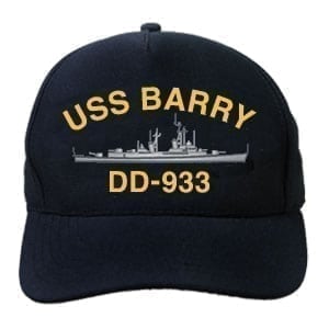 DD 933 USS Barry Embroidered Hat