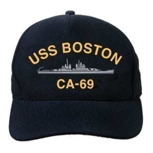CA 69 USS Boston Embroidered Hat