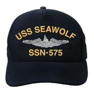 SSN 575 USS Seawolf Embroidered Hat