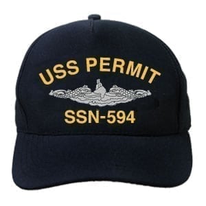 SSN 594 USS Permit Embroidered Hat