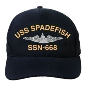 SSN 668 USS Spadefish Embroidered Hat