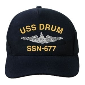 SSN 677 USS Drum Embroidered Hat