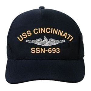 SSN 693 USS Cincinnati Embroidered Hat