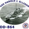 DD 864 USS Harold J. Ellison 2-Sided Photo T Shirt