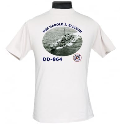 DD 864 USS Harold J. Ellison 2-Sided Photo T Shirt