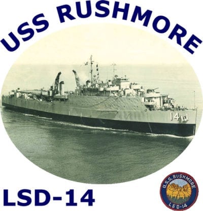 LSD 14 USS Rushmore 2-Sided Photo T-Shirt