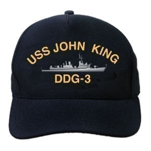 DDG 3 USS John King Embroidered Hat