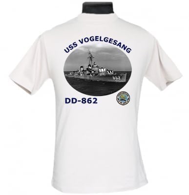 DD 862 USS Vogelgesang 2-Sided Photo T Shirt