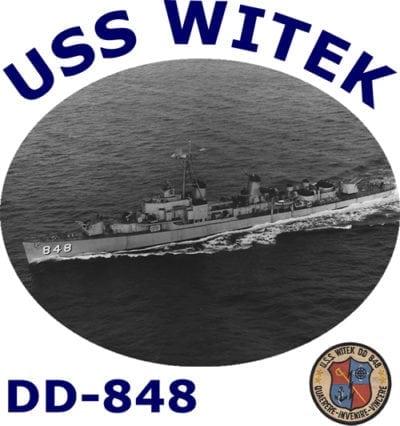 DD 848 USS Witek 2-Sided Photo T Shirt