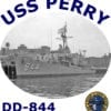 DD 844 USS Perry 2-Sided Photo T Shirt
