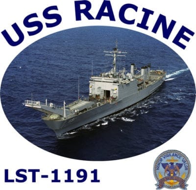 LST 1191 USS Racine 2-Sided Photo T-Shirt