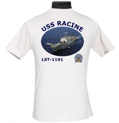 LST 1191 USS Racine 2-Sided Photo T-Shirt