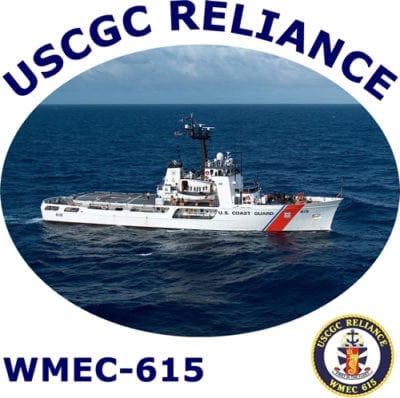 WMEC 615 USCGC Reliance 2-Sided Photo T Shirt