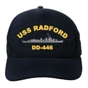 DD 446 USS Radford Embroidered Hat