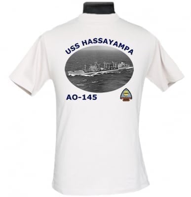 AO 145 USS Hassayampa 2-Sided Photo T Shirt