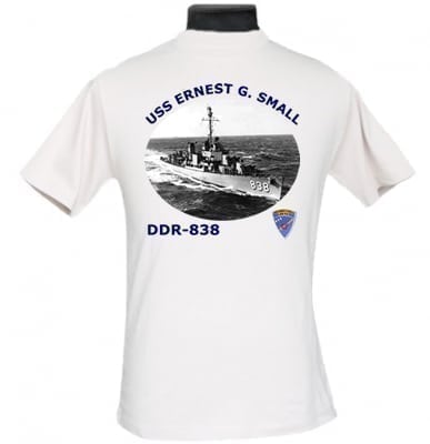 DDR 838 USS Ernest G Small 2-Sided Photo T Shirt