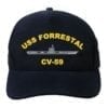 CV 59 USS Forrestal Embroidered Hat