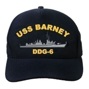 DDG 6 USS Barney Embroidered Hat