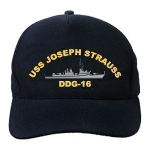 DDG 16 USS Joseph Strauss Embroidered Hat