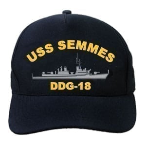 DDG 18 USS Semmes Embroidered Hat