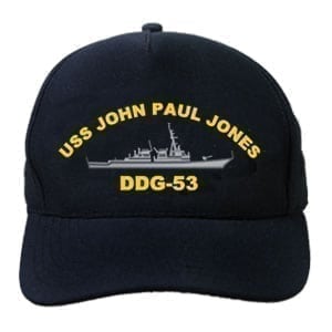 DDG 53 USS John Paul Jones Embroidered Hat