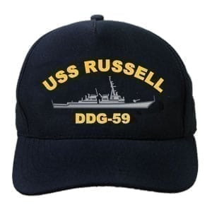 DDG 59 USS Russell Embroidered Hat