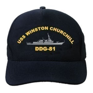 DDG 81 USS Winston Churchill Embroidered Hat