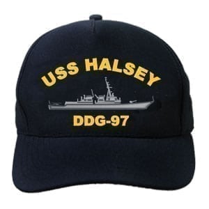 DDG 97 USS Halsey Embroidered Hat