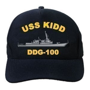 DDG 100 USS Kidd Embroidered Hat