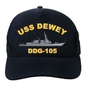 DDG 105 USS Dewey Embroidered Hat