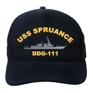 DDG 111 USS Spruance Embroidered Hat