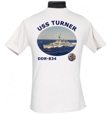 DDR 834 USS Turner 2-Sided Photo T Shirt