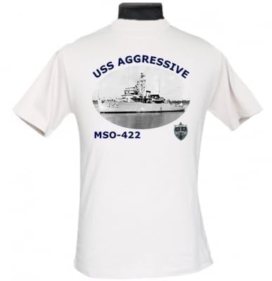 MSO 422 USS Aggressive 2-Sided Photo T Shirt