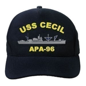 APA 96 USS Cecil Embroidered Hat