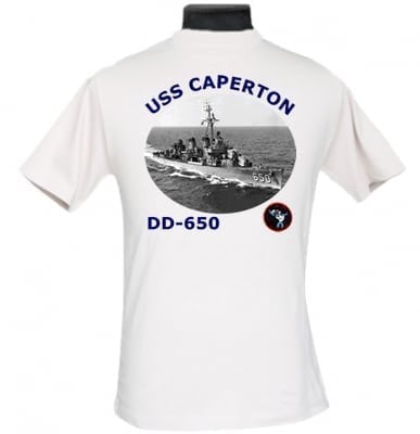 DD 650 USS Caperton 2-Sided Photo T Shirt