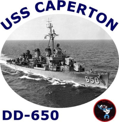 DD 650 USS Caperton Photo Sweatshirt