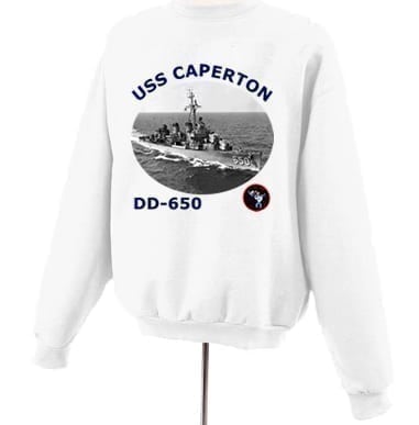 DD 650 USS Caperton Photo Sweatshirt
