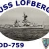 DD 759 USS Lofberg 2-Sided Photo T Shirt