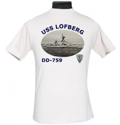 DD 759 USS Lofberg 2-Sided Photo T Shirt