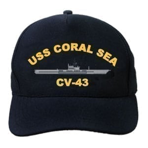 CV 43 USS Coral Sea Embroidered Hat