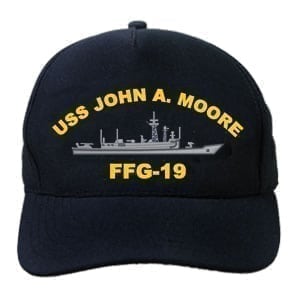 FFG 19 USS John A Moore Embroidered Hat