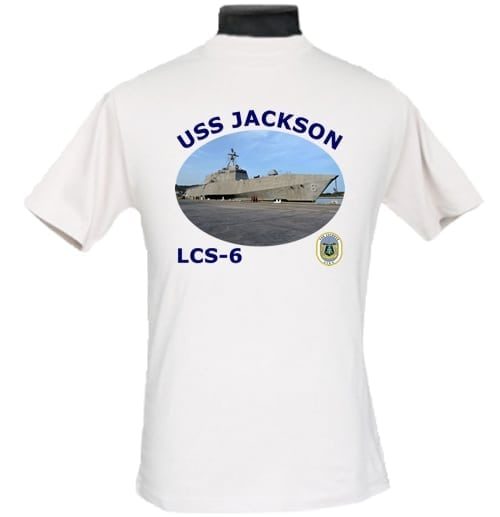 LCS 6 USS Jackson Navy Mom Photo T Shirt